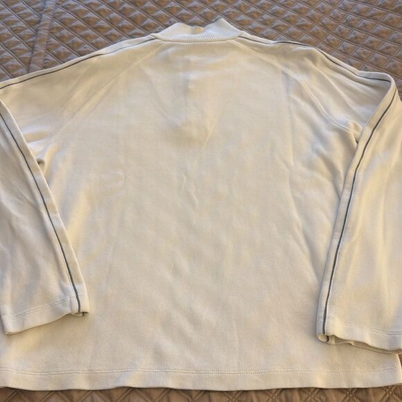 Hugo Boss Mens’ Long Sleeve Cotton Sweater. White with Gray Detail. Size Large. - Picture 5 of 7
